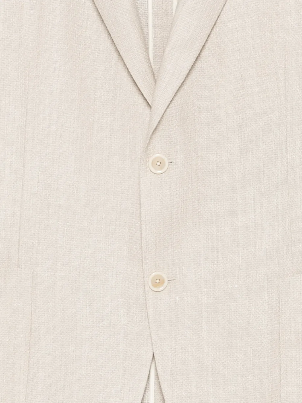 Lardini Blazer met enkele rij knopen en bloemenspeld Beige