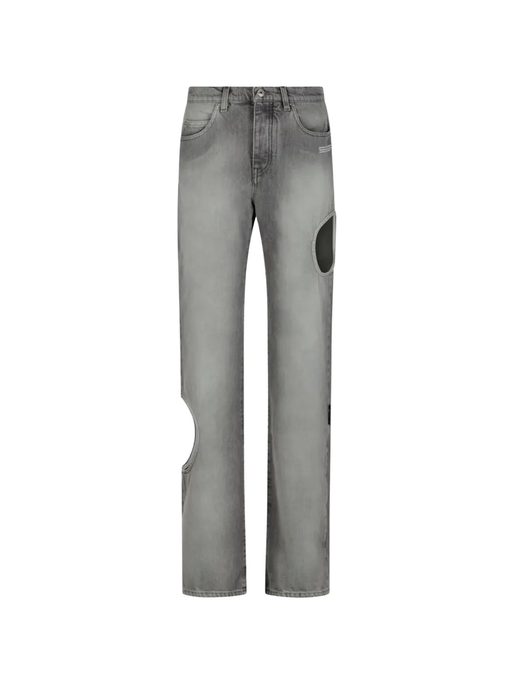 Off-White Meteor cut-out jeans - Grigio