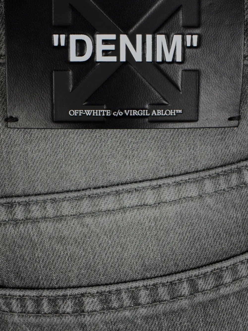 Off-White Meteor jeans met uitgesneden details Grijs
