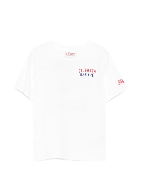 MC2 Saint Barth Kids Portland Habitué graphic-print logo-embroidered T-shirt