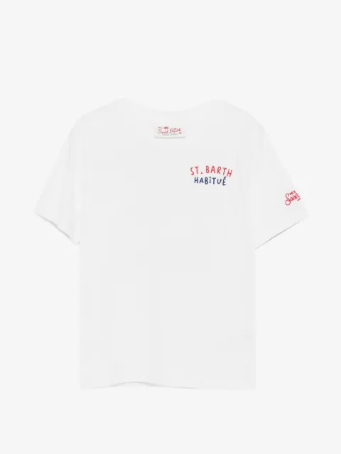 MC2 Saint Barth Kids Portland Habitué graphic-print logo-embroidered T-shirt