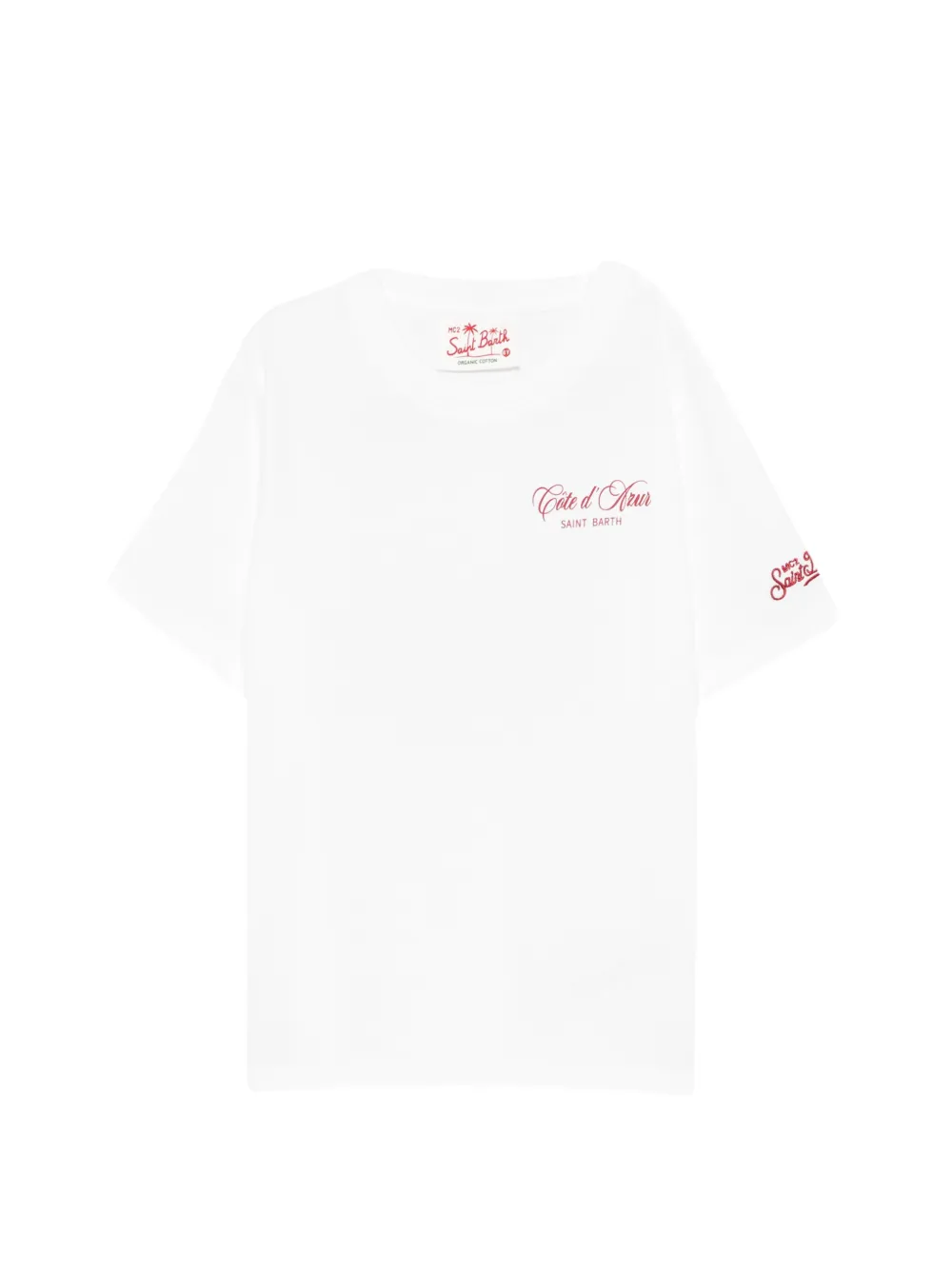 MC2 Saint Barth Kids lettering T-shirt - Bianco