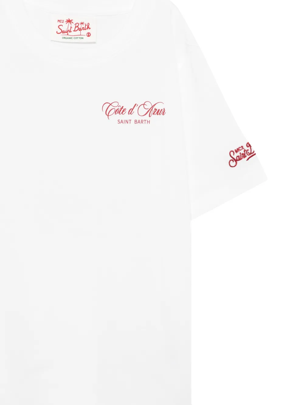 MC2 Saint Barth Kids T-shirt met tekst Wit