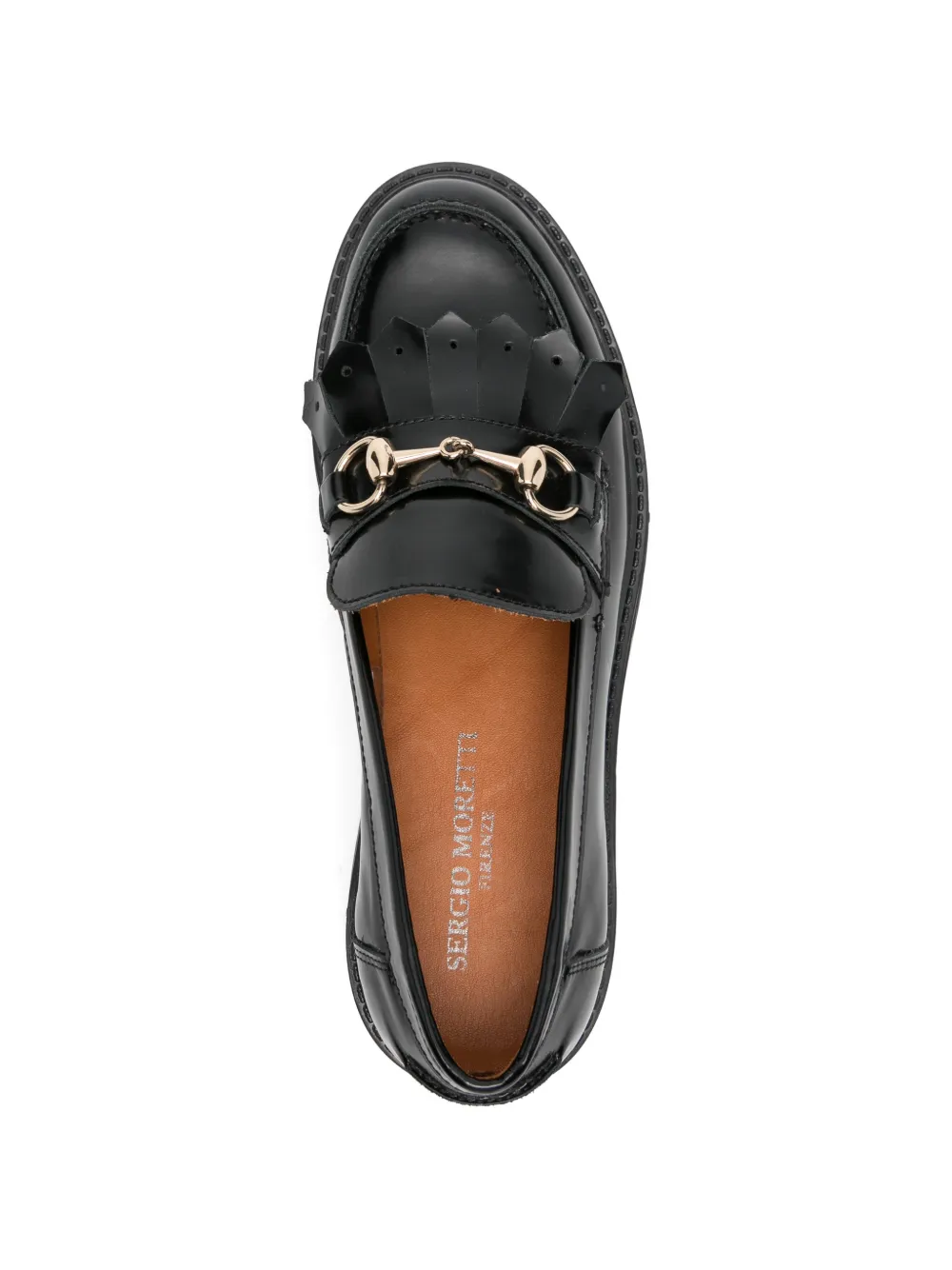SERGIO MORETTI FIRENZE Horsebit Kiltie loafers Zwart
