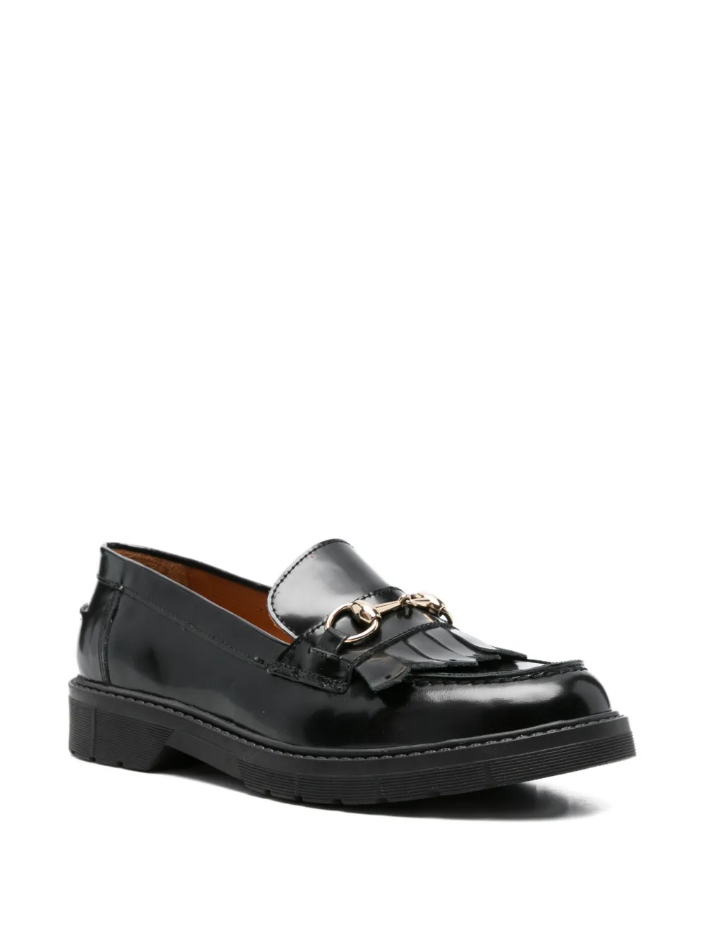 SERGIO MORETTI FIRENZE Horsebit Kiltie loafers Zwart