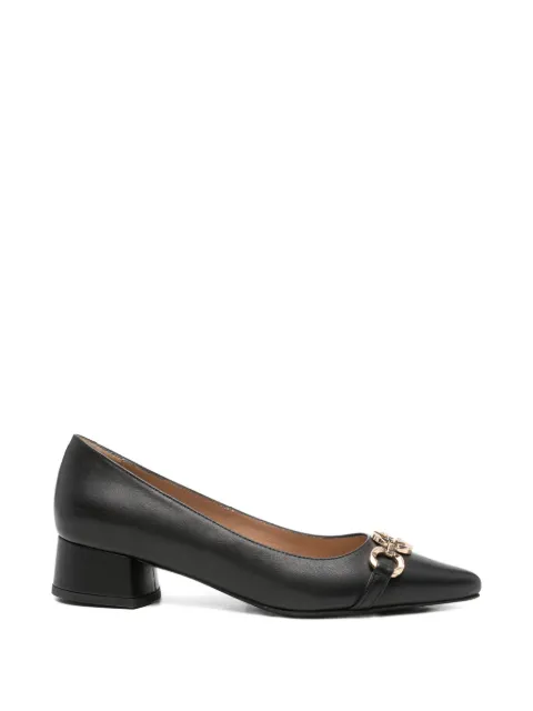 SERGIO MORETTI FIRENZE chain-link pointed-toe pumps
