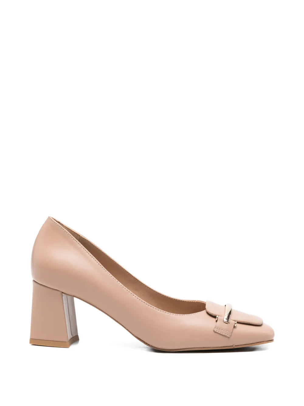 SERGIO MORETTI FIRENZE Pumps met vierkante neus Beige