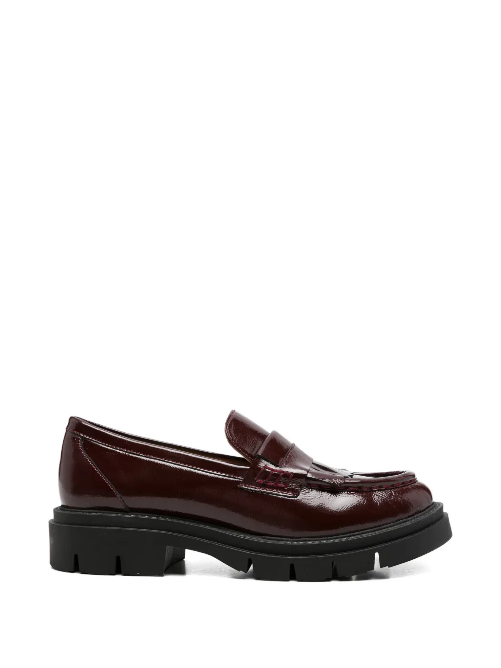 SERGIO MORETTI FIRENZE lug-sole loafers - Rosso