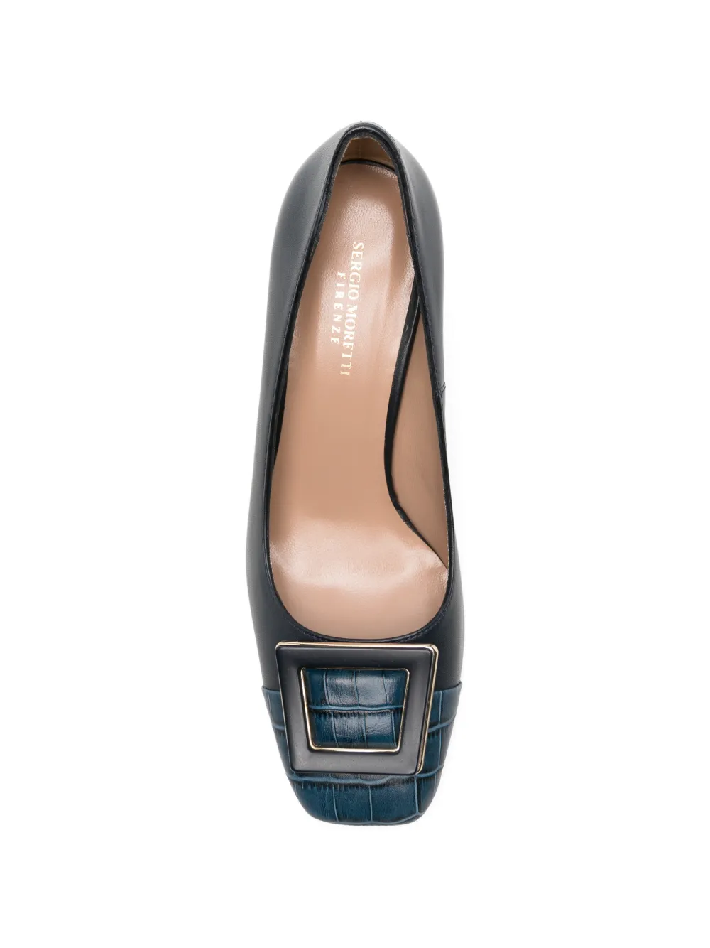 SERGIO MORETTI FIRENZE Pumps met gespdetail Blauw