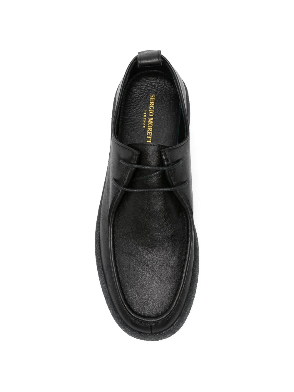 SERGIO MORETTI FIRENZE Leren Derby schoenen Zwart