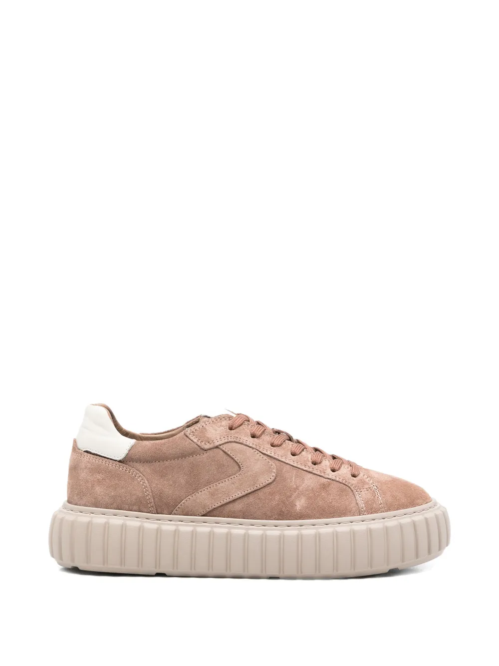 SERGIO MORETTI FIRENZE Sneakers met geribbelde zool Beige