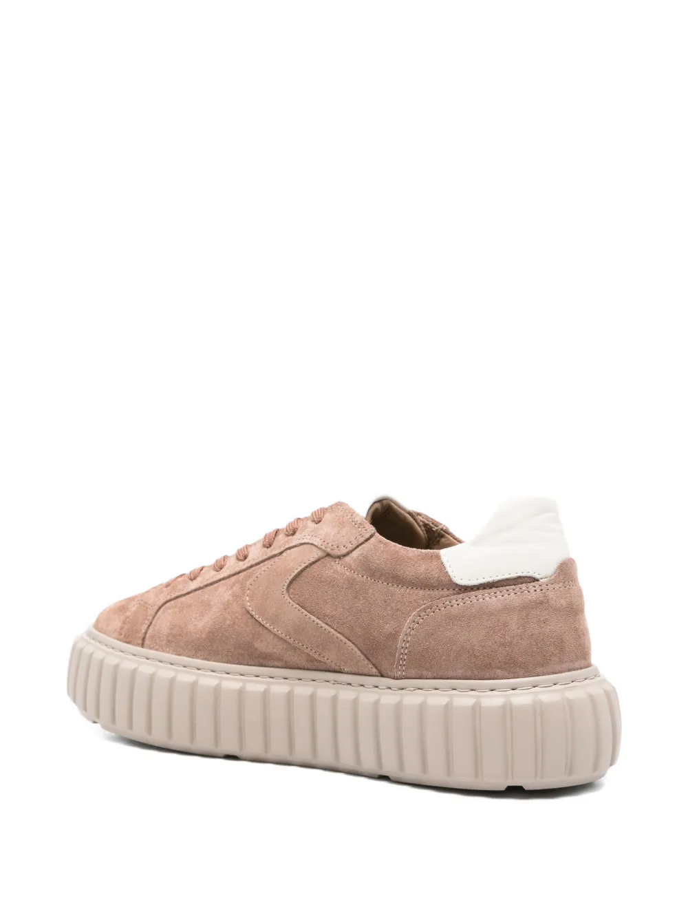 SERGIO MORETTI FIRENZE Sneakers met geribbelde zool Beige