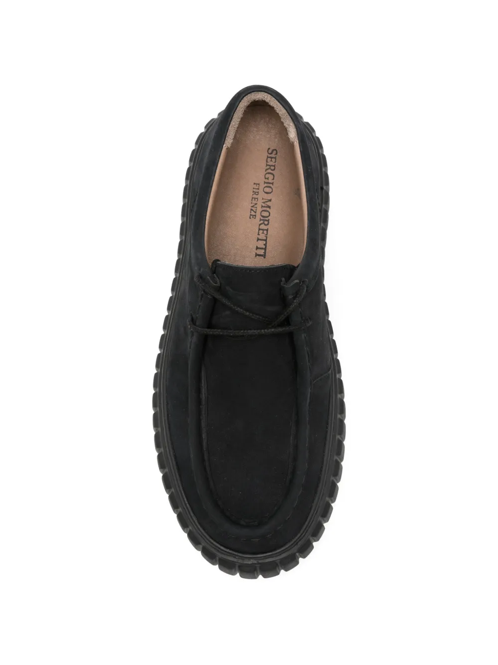 SERGIO MORETTI FIRENZE Suède derby schoenen Zwart