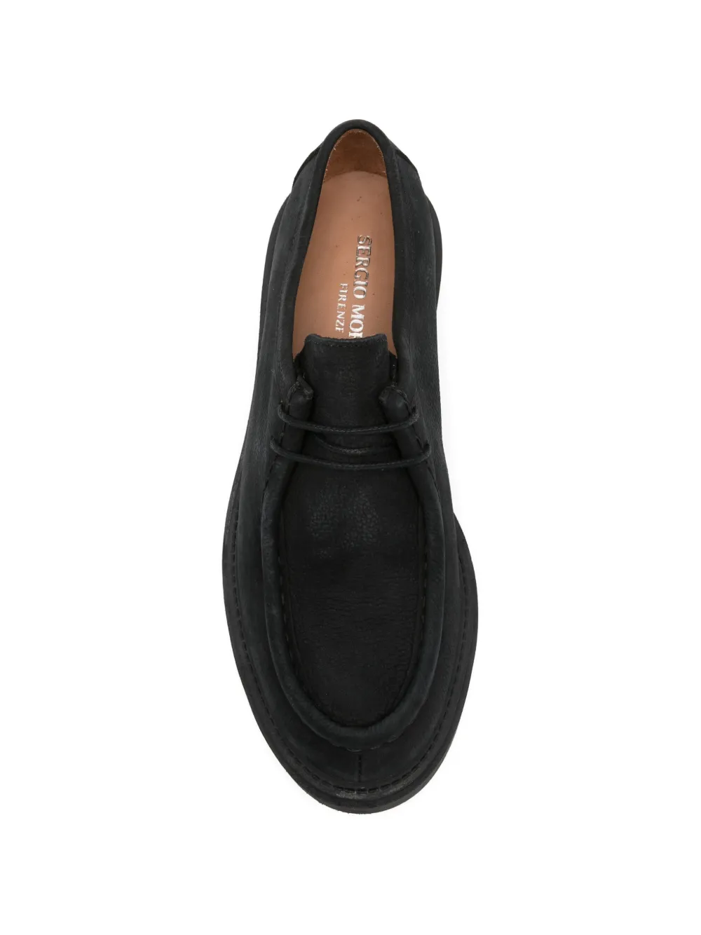 SERGIO MORETTI FIRENZE Derby veterschoenen met chunky zool Zwart
