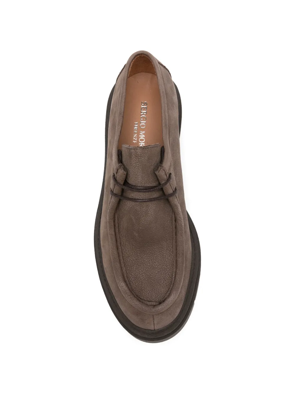 SERGIO MORETTI FIRENZE Loafers met geribbelde zool Bruin