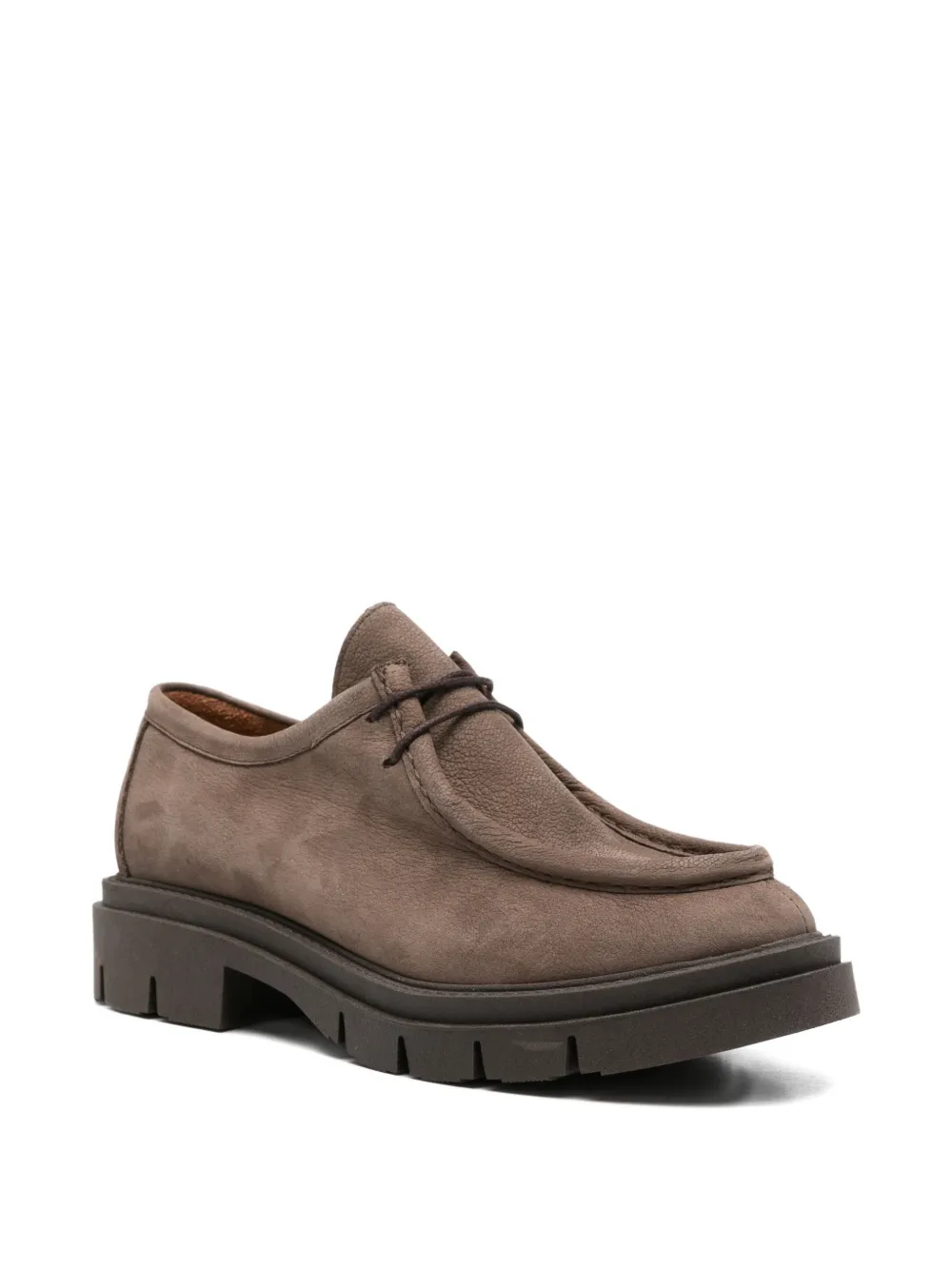 SERGIO MORETTI FIRENZE Loafers met geribbelde zool Bruin