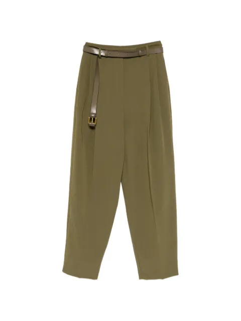 IMPERIAL belted pleated trousers