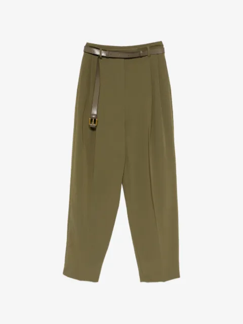 IMPERIAL belted pleated trousers