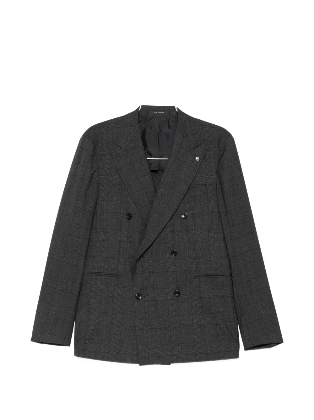 Tagliatore check-pattern double-breasted suit - Grigio