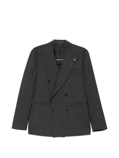 Tagliatore check-pattern double-breasted suit