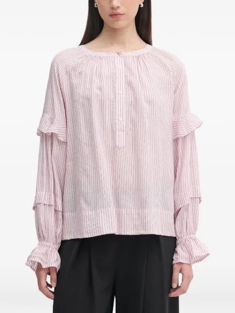 Mos Mosh Jorun ruffled striped blouse