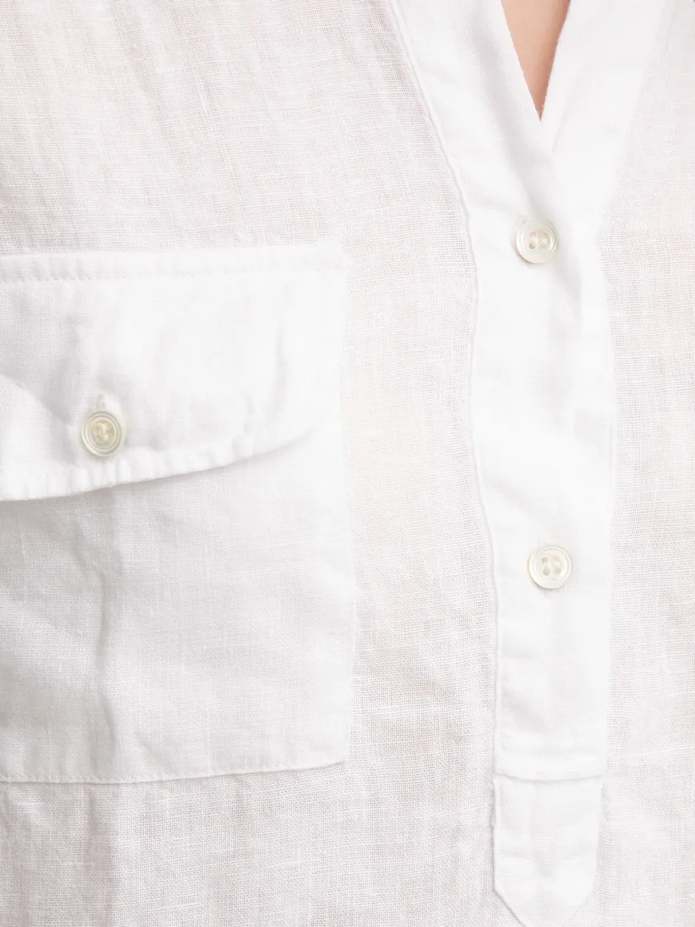 Mos Mosh Blouse met zak met knoopsluiting Wit