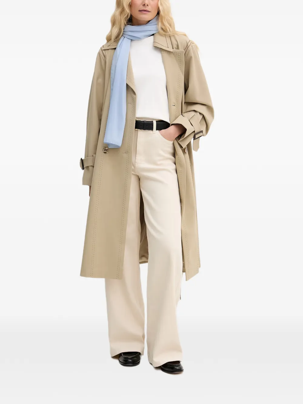 Mos Mosh MMScout Zani contrast-stitched coat