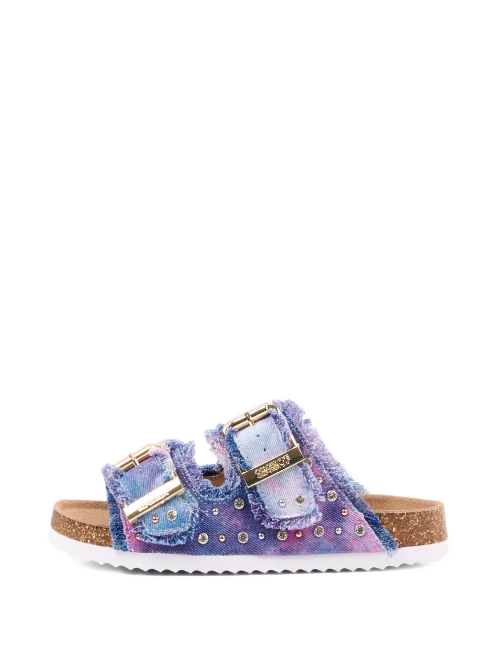 Colors Of California buckle embellished sandals Blauw