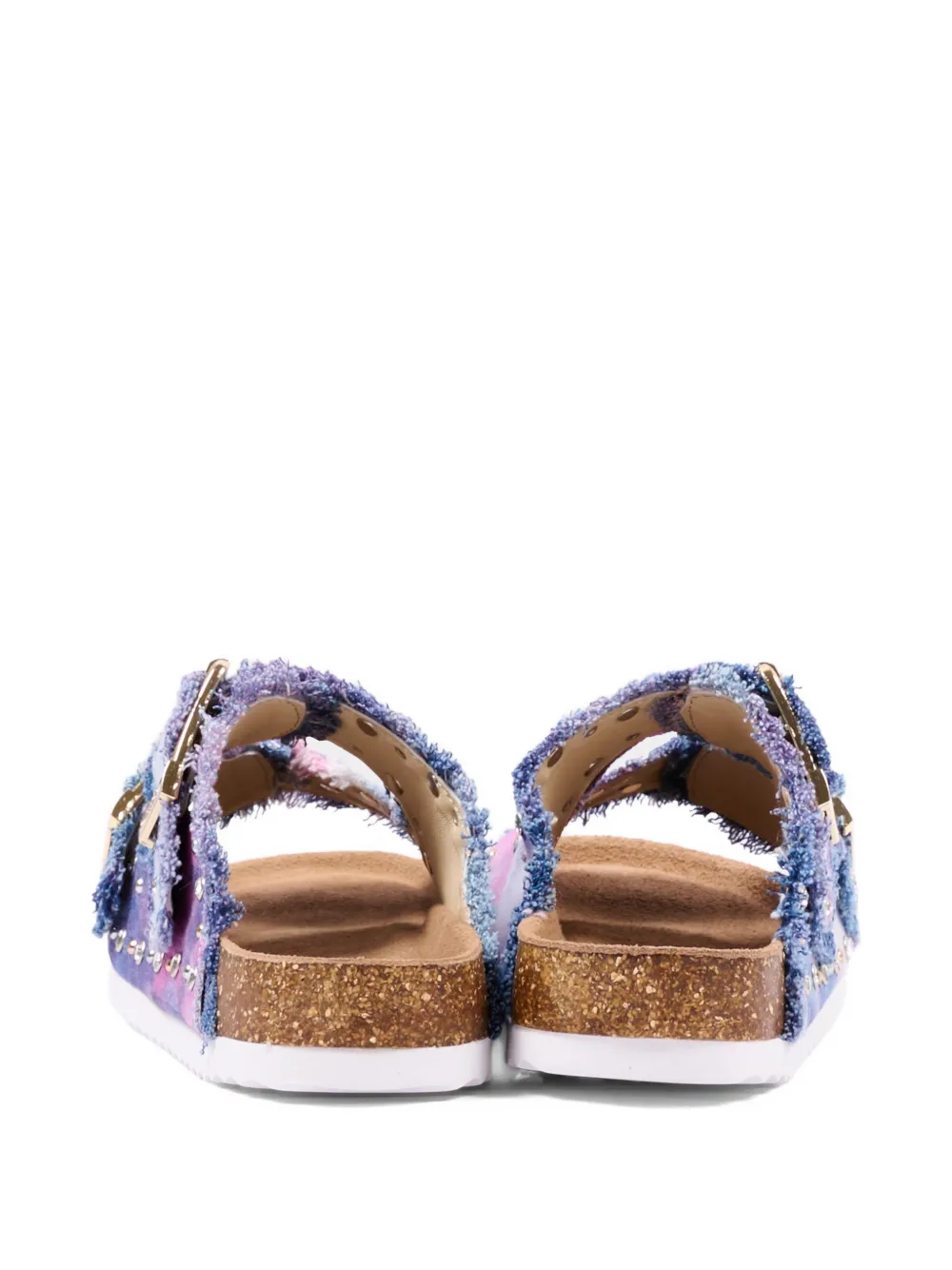 Colors Of California buckle embellished sandals Blauw