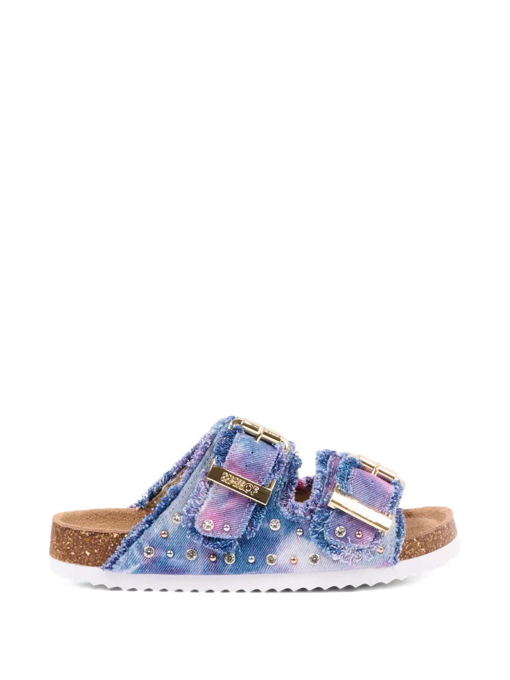 Colors Of California buckle embellished sandals Blauw
