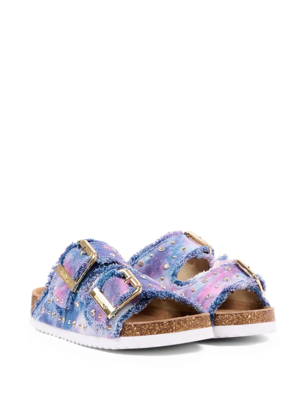 Colors Of California buckle embellished sandals - Blu