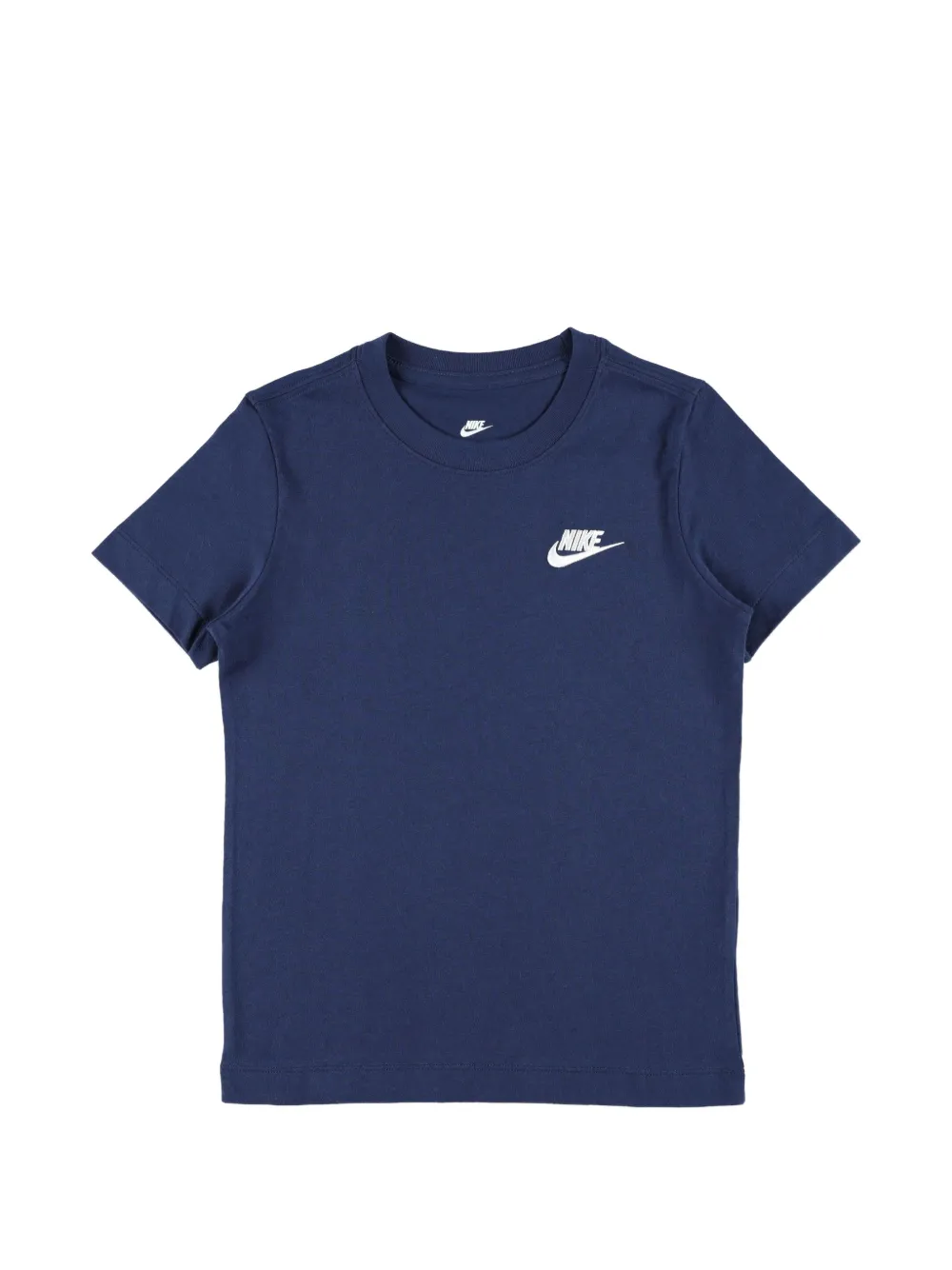 Nike Kids embroidered-logo T-shirt - Blu