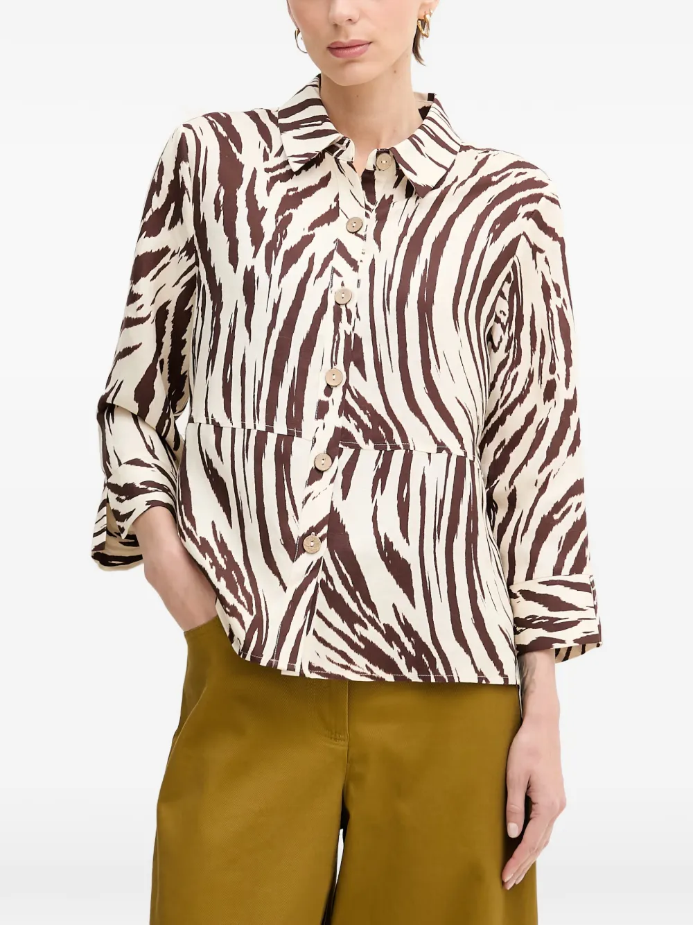 Joseph Ribkoff button-up shirt - Neutrals
