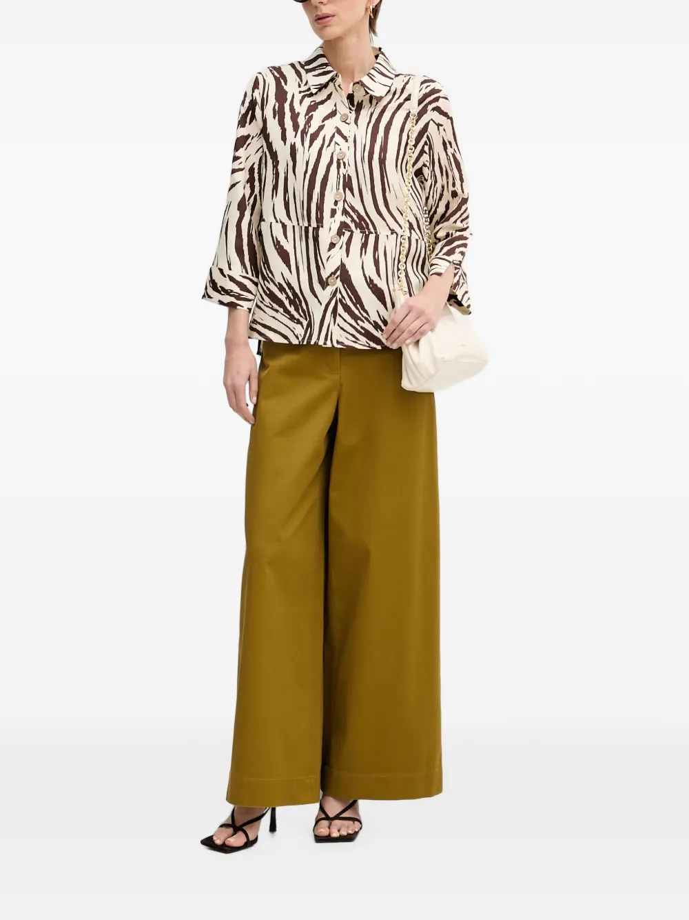 Joseph Ribkoff Button-up blouse Beige