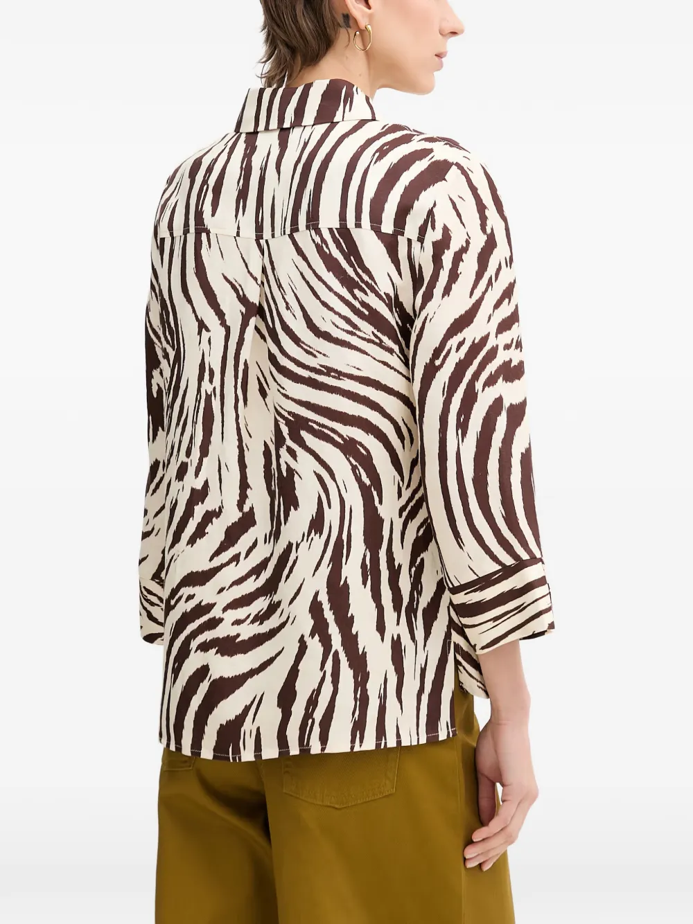 Joseph Ribkoff Button-up blouse Beige