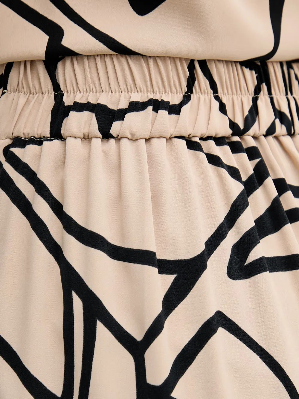 Joseph Ribkoff Palazzo broek met abstracte print Beige