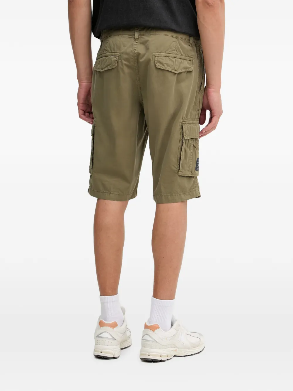 Aeronautica Militare Shorts met logoplakkaat Groen
