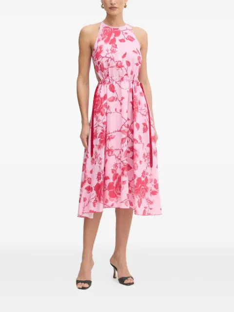 FRACOMINA vestido midi con estampado floral