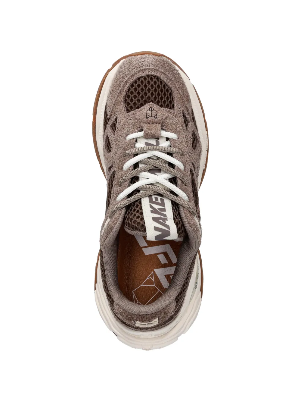 NAKED WOLFE Smash mesh-panelled sneakers Bruin