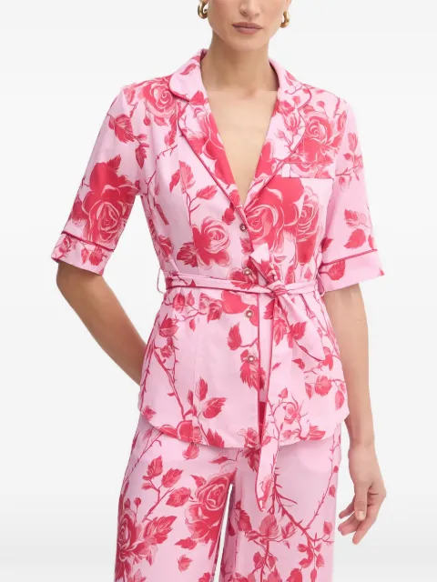 FRACOMINA blusa con motivo floral