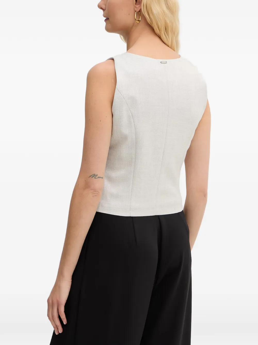 FRACOMINA Gilet met V-hals Grijs