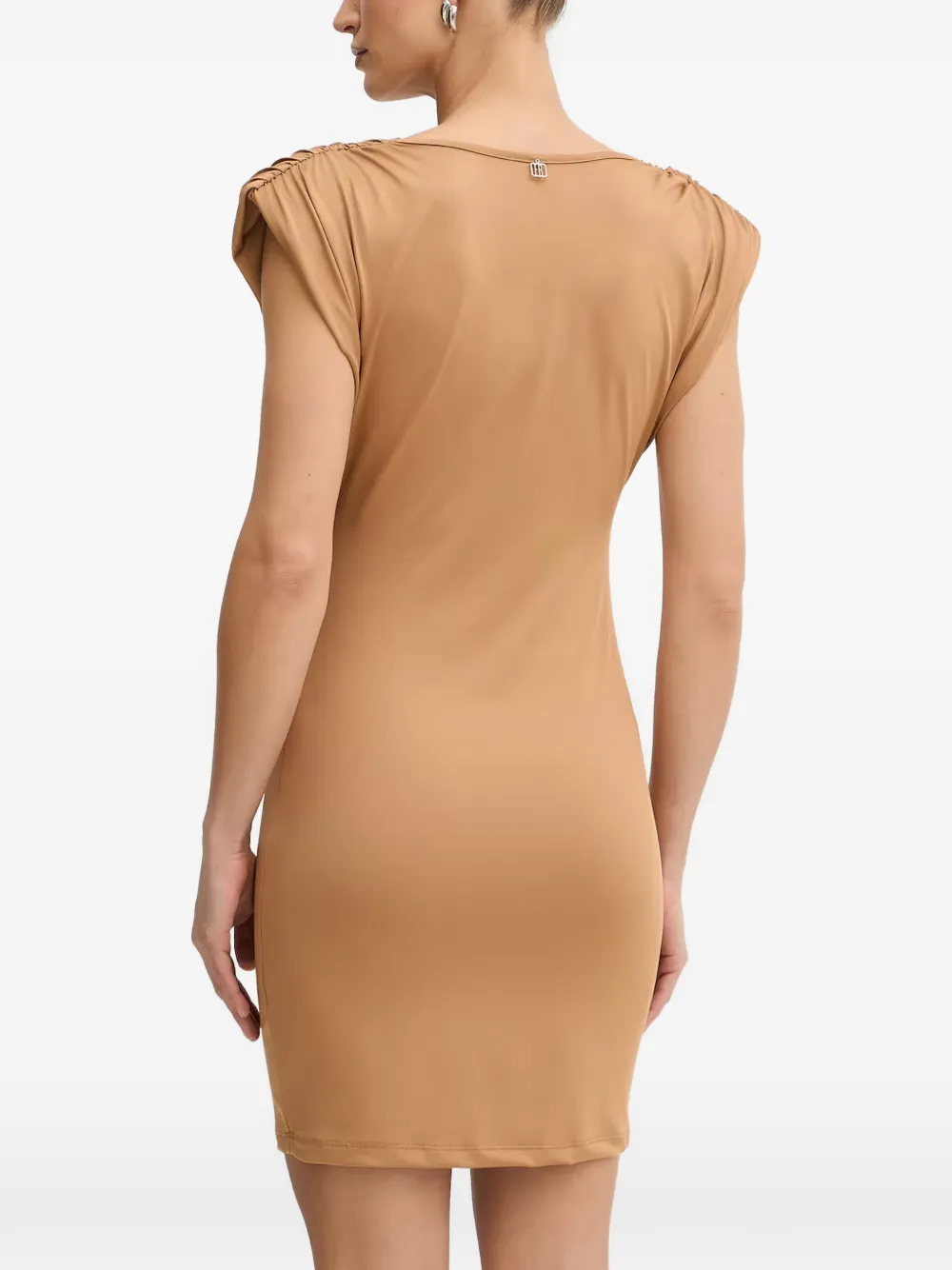 FRACOMINA Midi-jurk met col Beige