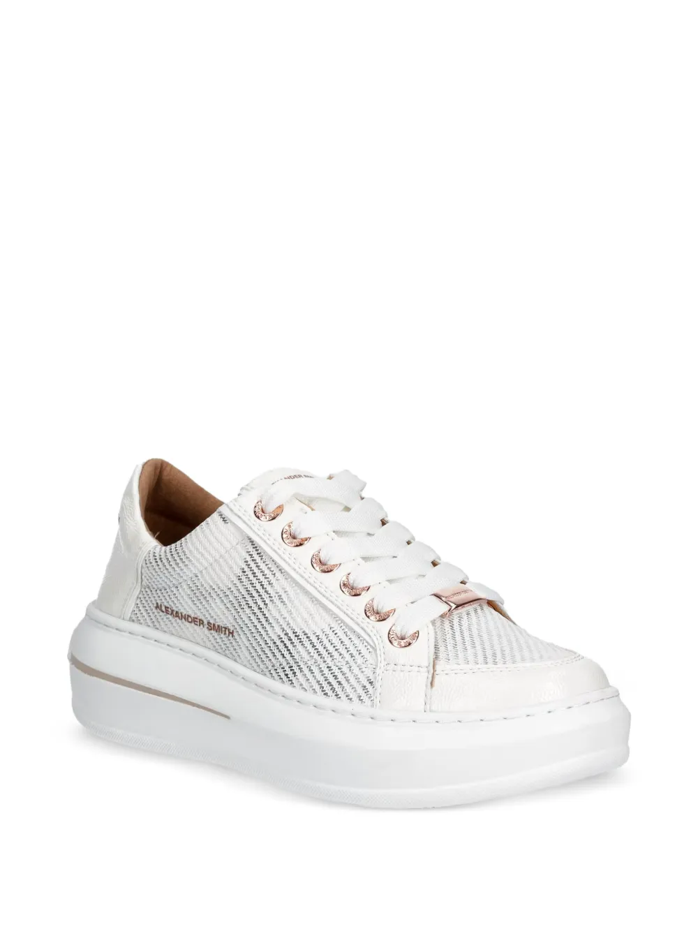 Alexander Smith Lancaster logo-plaque sneakers Wit
