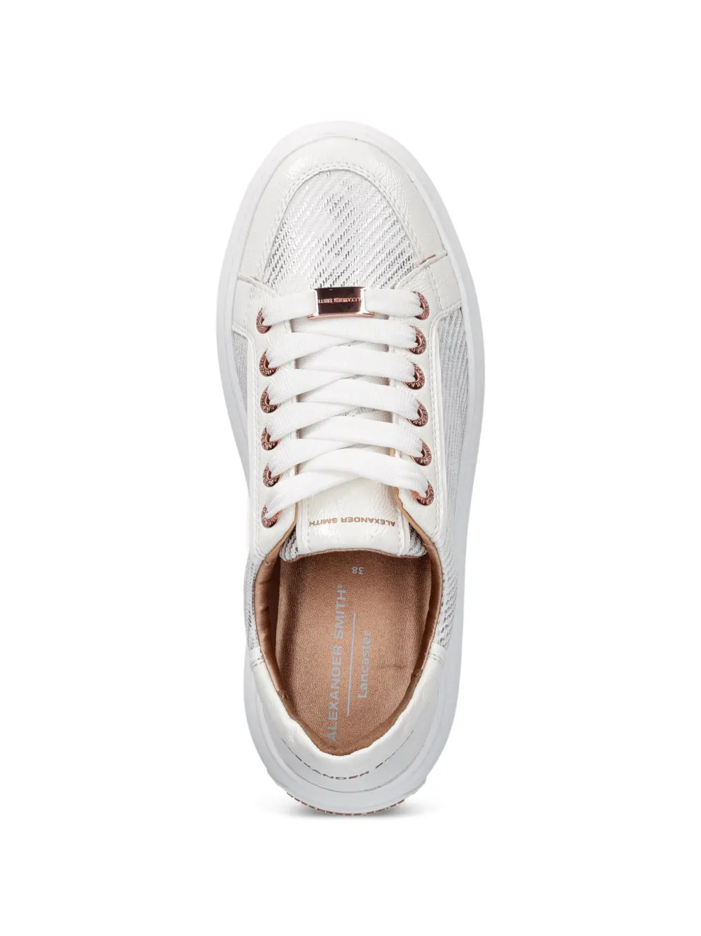 Alexander Smith Lancaster logo-plaque sneakers Wit