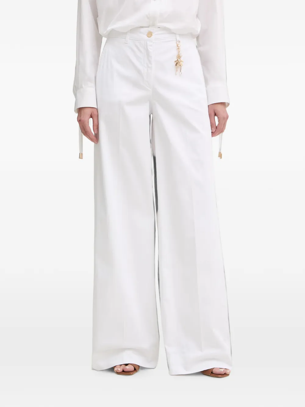 FRACOMINA palazzo trousers - Bianco