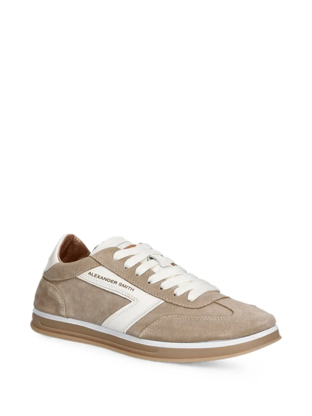 Alexander Smith Thames logo-print panelled sneakers Beige