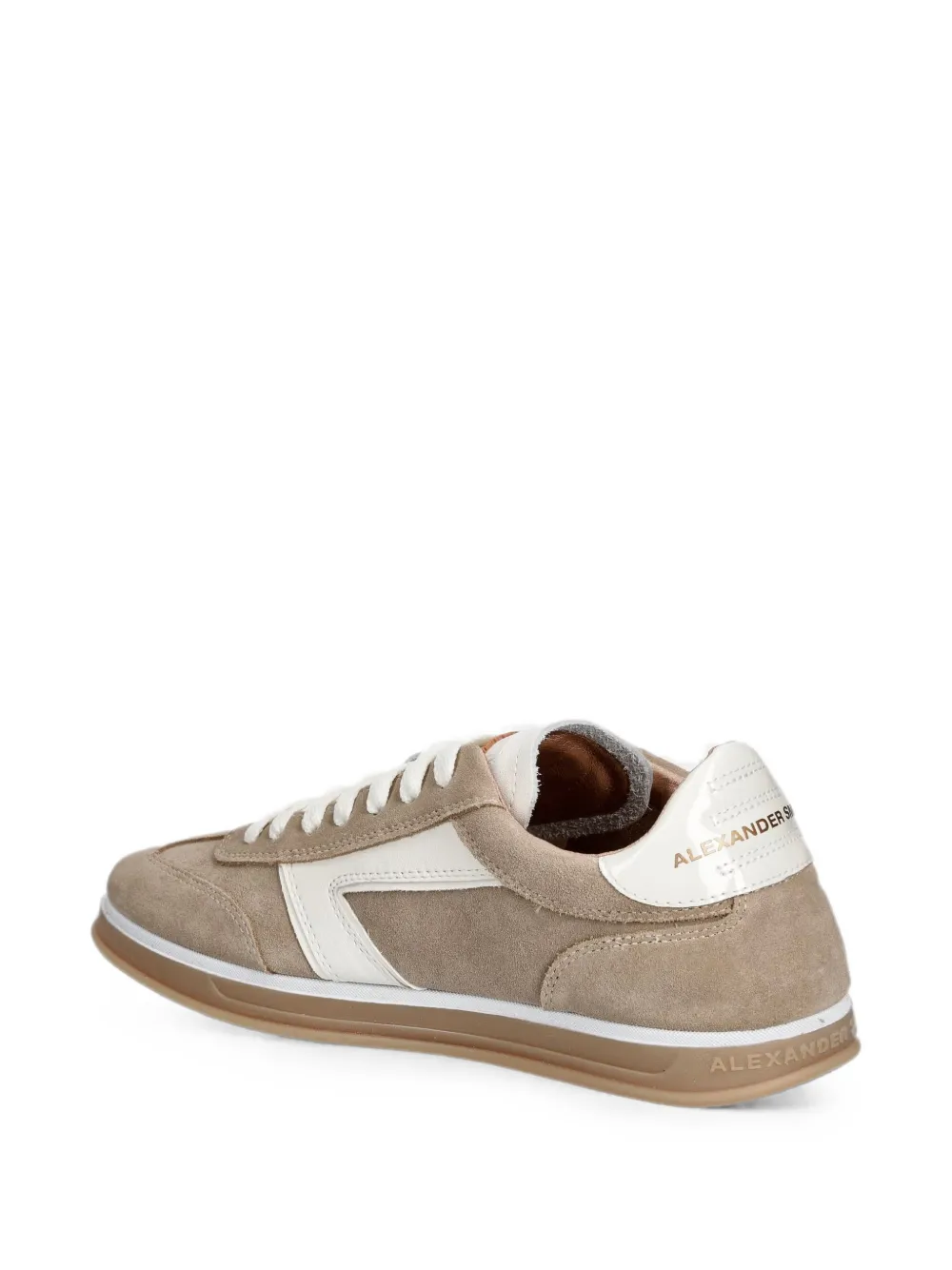 Alexander Smith Thames logo-print panelled sneakers Beige