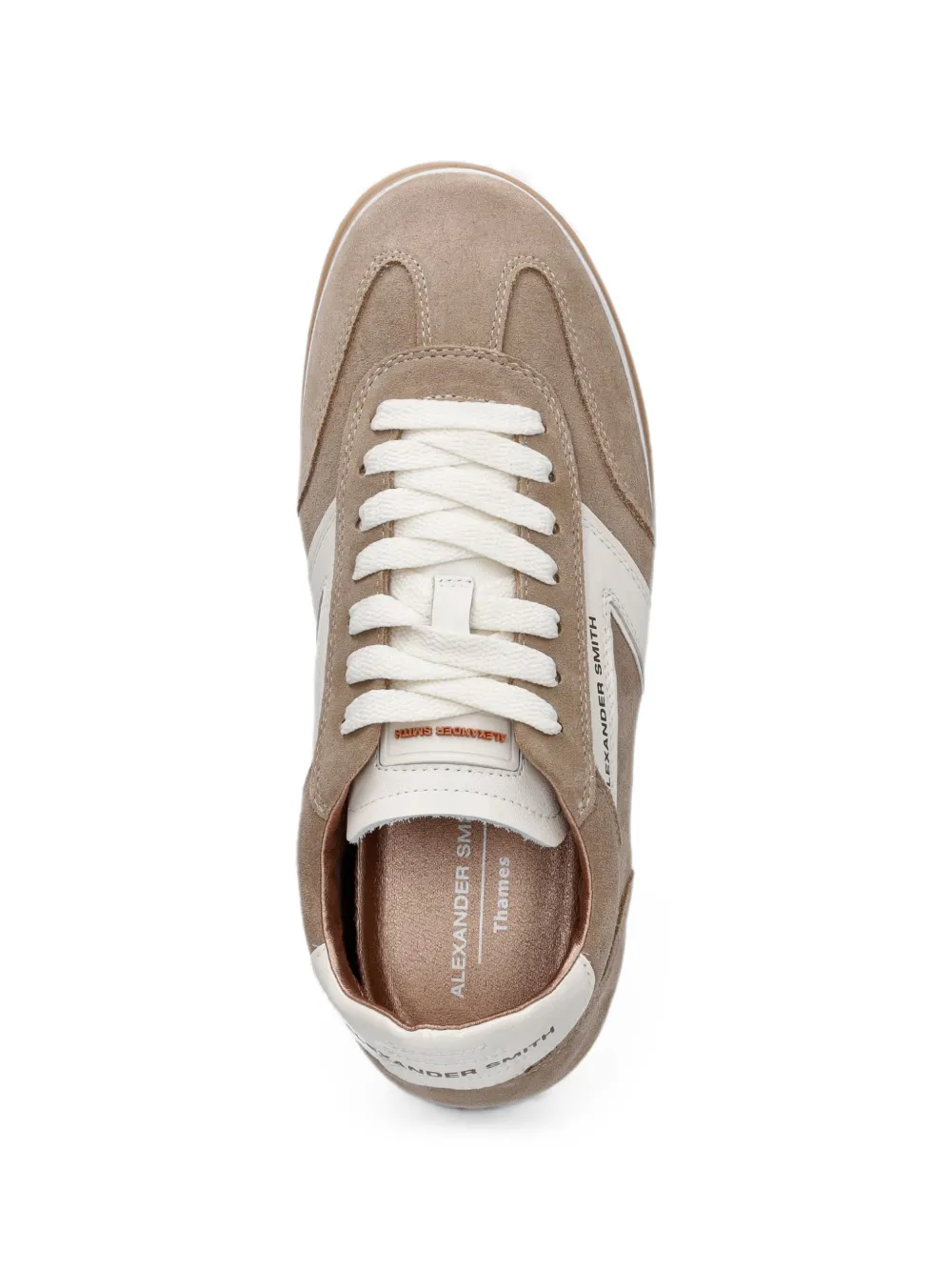 Alexander Smith Thames logo-print panelled sneakers Beige