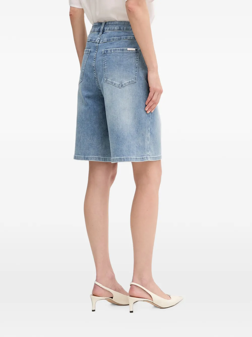 Joseph Ribkoff Shorts met knoopdetail Blauw