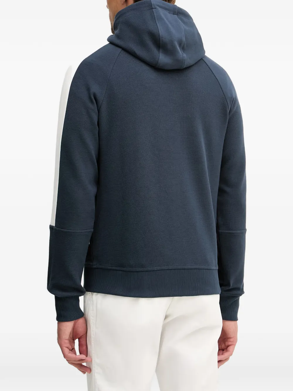 Aeronautica Militare Hoodie met logoprint en rits Blauw